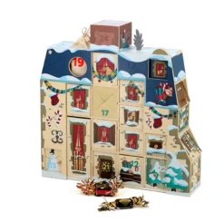 Calendrier de l’avent en bois, Maison à remplir