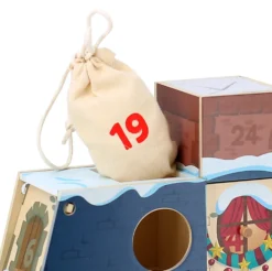 Calendrier de l’avent en bois, Maison à remplir