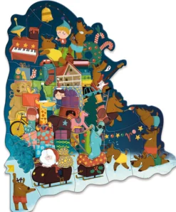Calendrier de l’avent, Puzzle magnétique de Noël