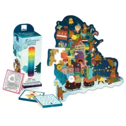 Calendrier de l’avent, Puzzle magnétique de Noël