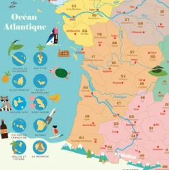 Carte de France magnétique Ingela P.A