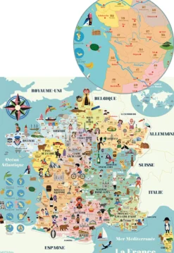 Carte de France magnétique Ingela P.A
