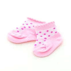 Chaussettes à pois pour poupée 36 cm