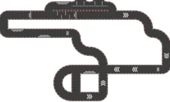 Circuit réversible en carton, Vilacity