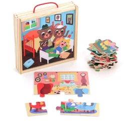 Coffret de 4 puzzles en bois, Boucle d’Or - Ingela P.Arrhenius