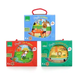 Coffret de 4 puzzles en bois, La maison - Mélusine Allirol