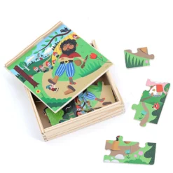 Coffret de 4 puzzles en bois, Le Petit Poucet - Ingela P.Arrhenius