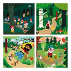 Coffret de 4 puzzles en bois, Le Petit Poucet - Ingela P.Arrhenius