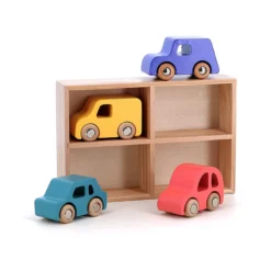 Coffret de 4 voitures en bois City, Vilacity