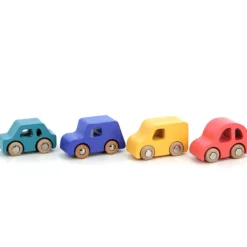 Coffret de 4 voitures en bois City, Vilacity