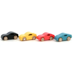 Coffret de 4 voitures en bois Super cars, Vilacity