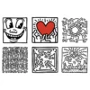 Cubes en bois - Keith Haring
