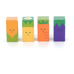 Cubes sonores en bois, Fruits et légumes - Andy Westface