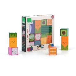 Cubes sonores en bois, Fruits et légumes - Andy Westface