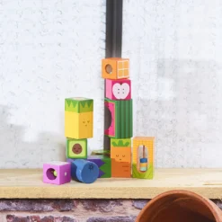 Cubes sonores en bois, Fruits et légumes - Andy Westface