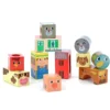 Cubes sonores en bois, La ferme - Mélusine Allirol