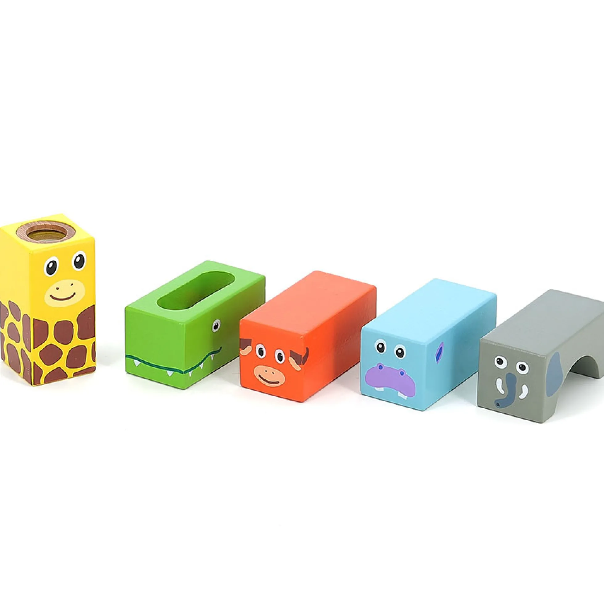 Cubes sonores en bois, La savane