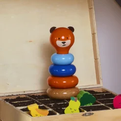 Empilable en bois Boizoos, Marcel l’ourson