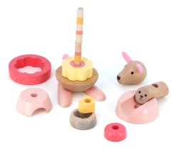 Empilable surprise Kangourou en bois, jouet d’éveil