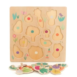 Encastrement en bois, Les légumes du jardin - Sarah Betz