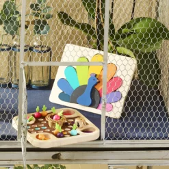 Encastrement en bois, Paon - Andy Westface