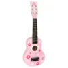 Guitare en bois, Fleurs roses de bohème