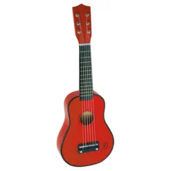 Guitare en bois, Rouge