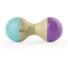 Hochet du Jura en bois, Turquoise et violet