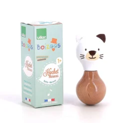 Hochet en bois Boizoos, Mariette la minette