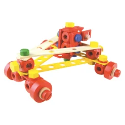 Jeu de construction en bois, coffret Batibloc