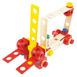 Jeu de construction en bois, coffret Batibloc