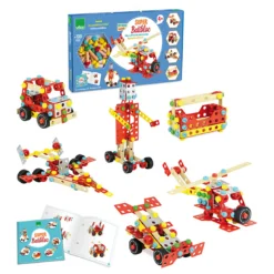 Jeu de construction en bois, coffret Batibloc Super