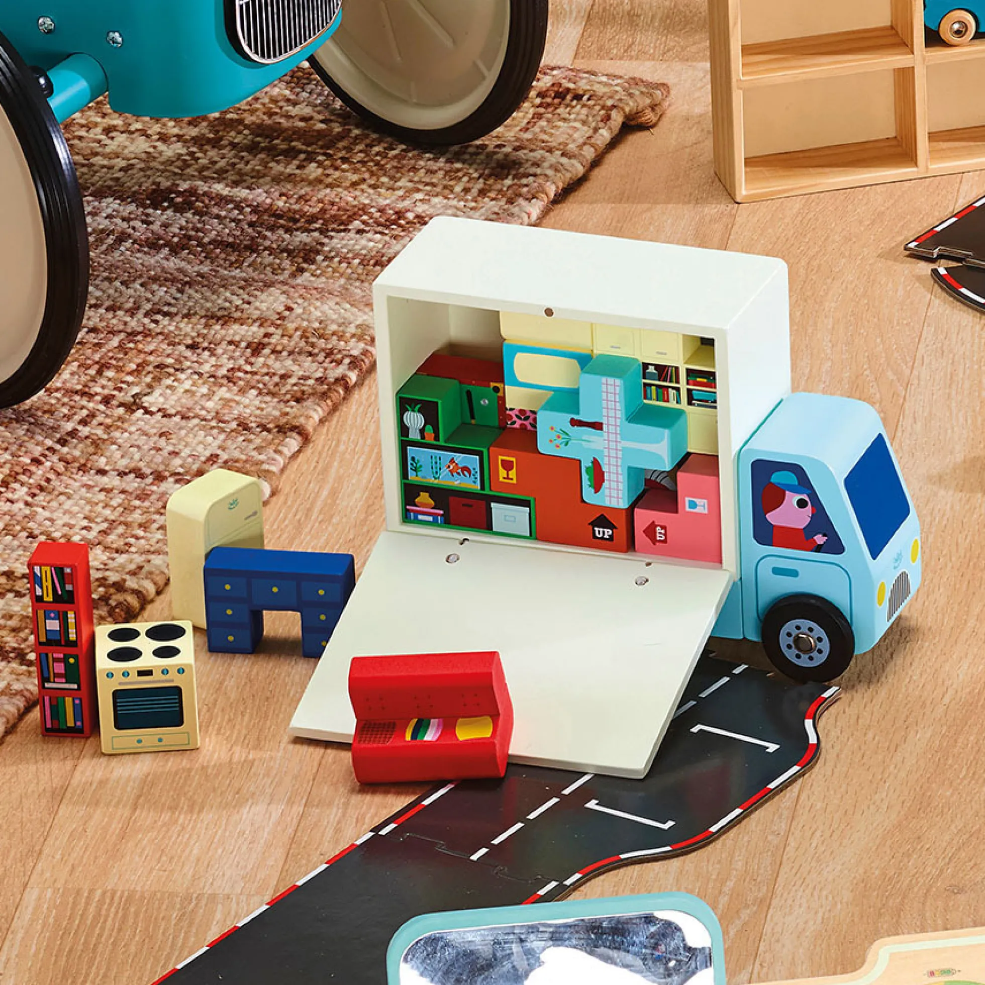 Jeu de logique en bois, Pack it right Le déménagement - Ingela P.Arrhenius