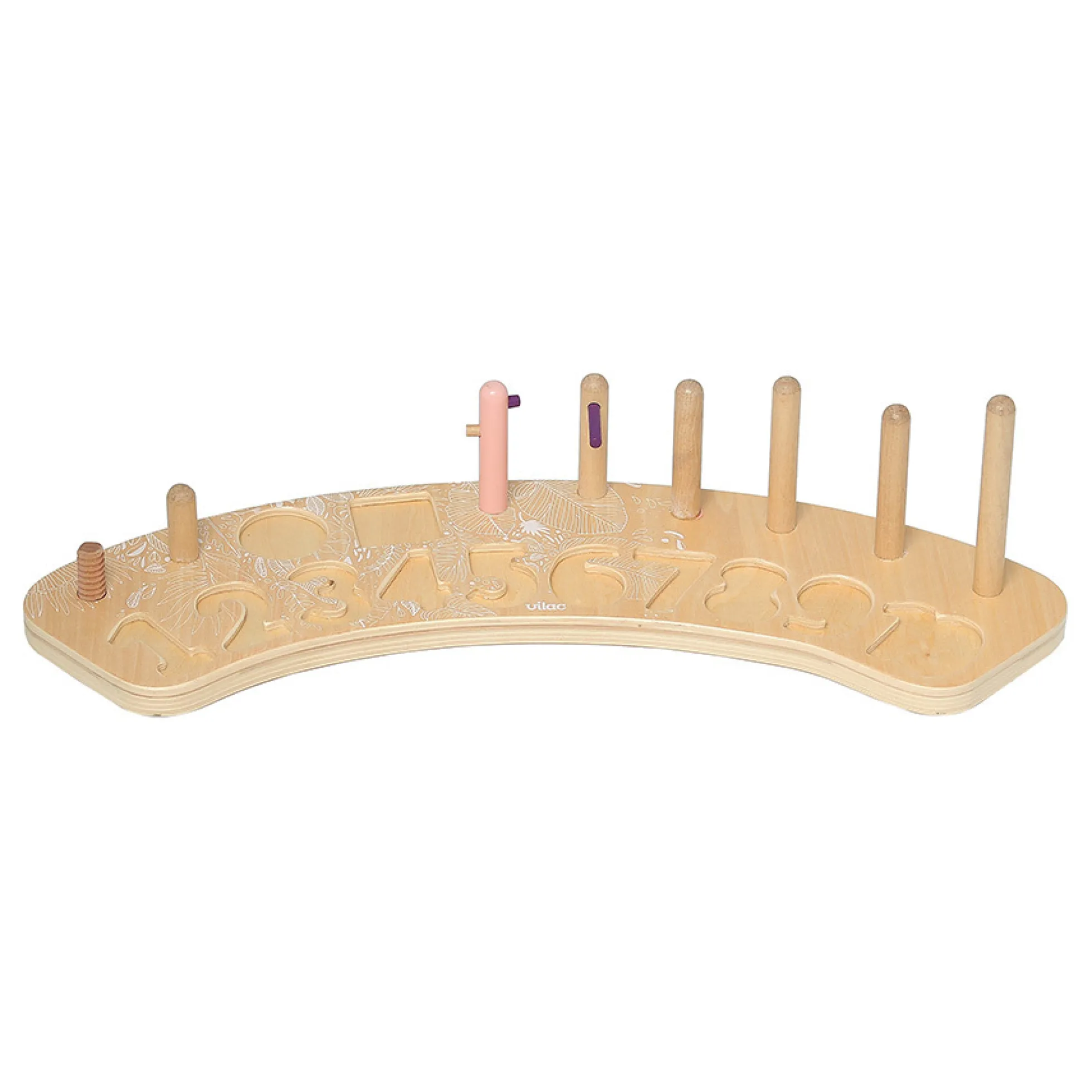 Jeu de numération en bois, 1-2-3 Sous la Canopée