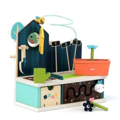 Jeu d’éveil en bois, Jardin multi-activités