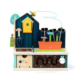 Jeu d’éveil en bois, Jardin multi-activités
