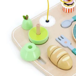 Jeu d’éveil en bois, Plateau repas multi-activités
