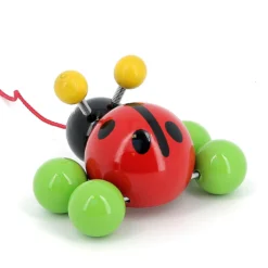 Jouet à tirer, Baby Ladybug la coccinelle