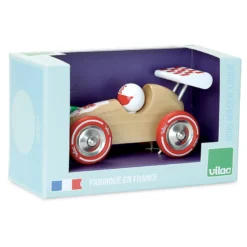 Jouet à tirer, Voiture de course - Bois naturel