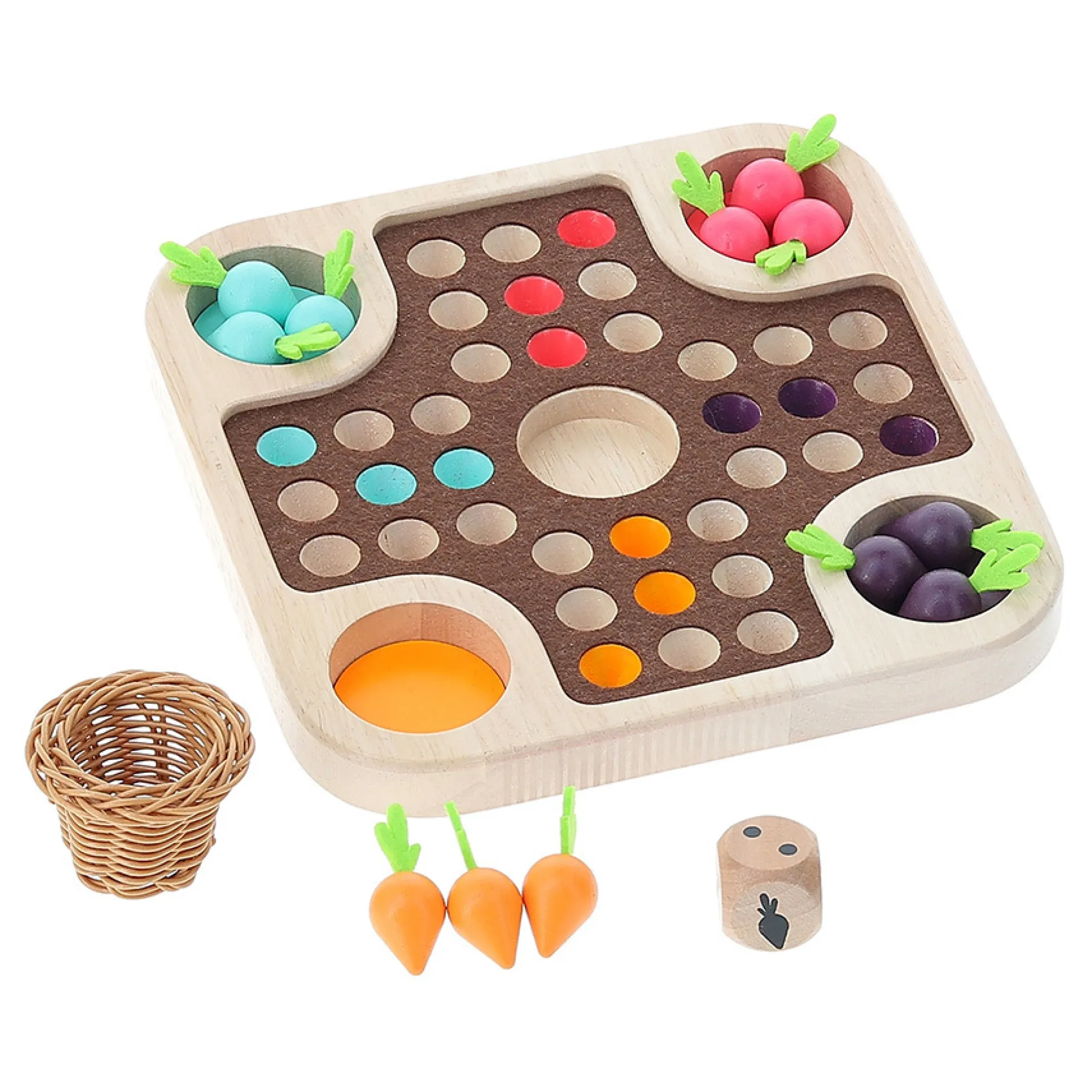 La course du potager, jeu des petits chevaux - Jour de récolte