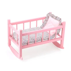 Lit bercelonnette rose Vanille-Fraise jusqu'à 40 cm