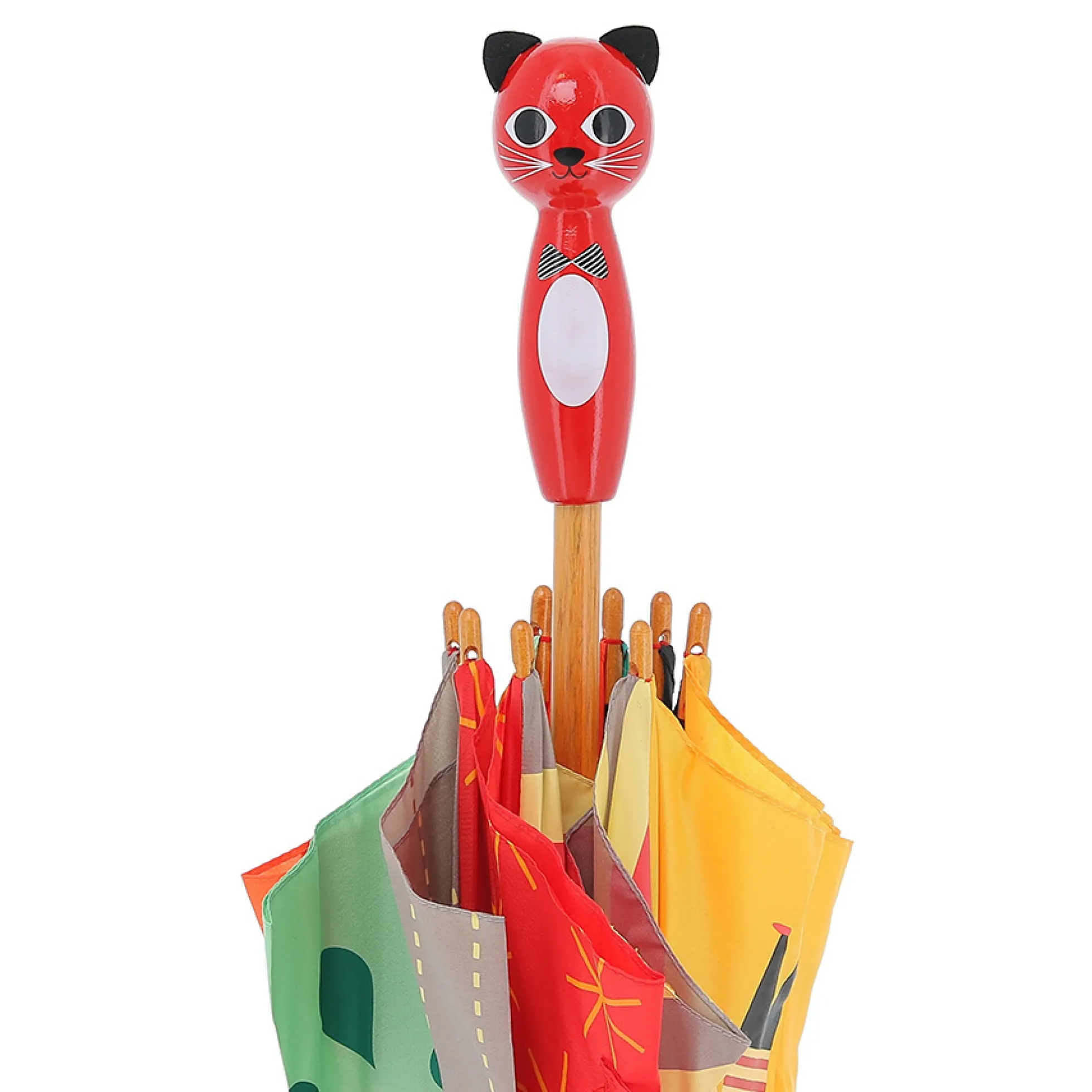 Parapluie, Chat rouge