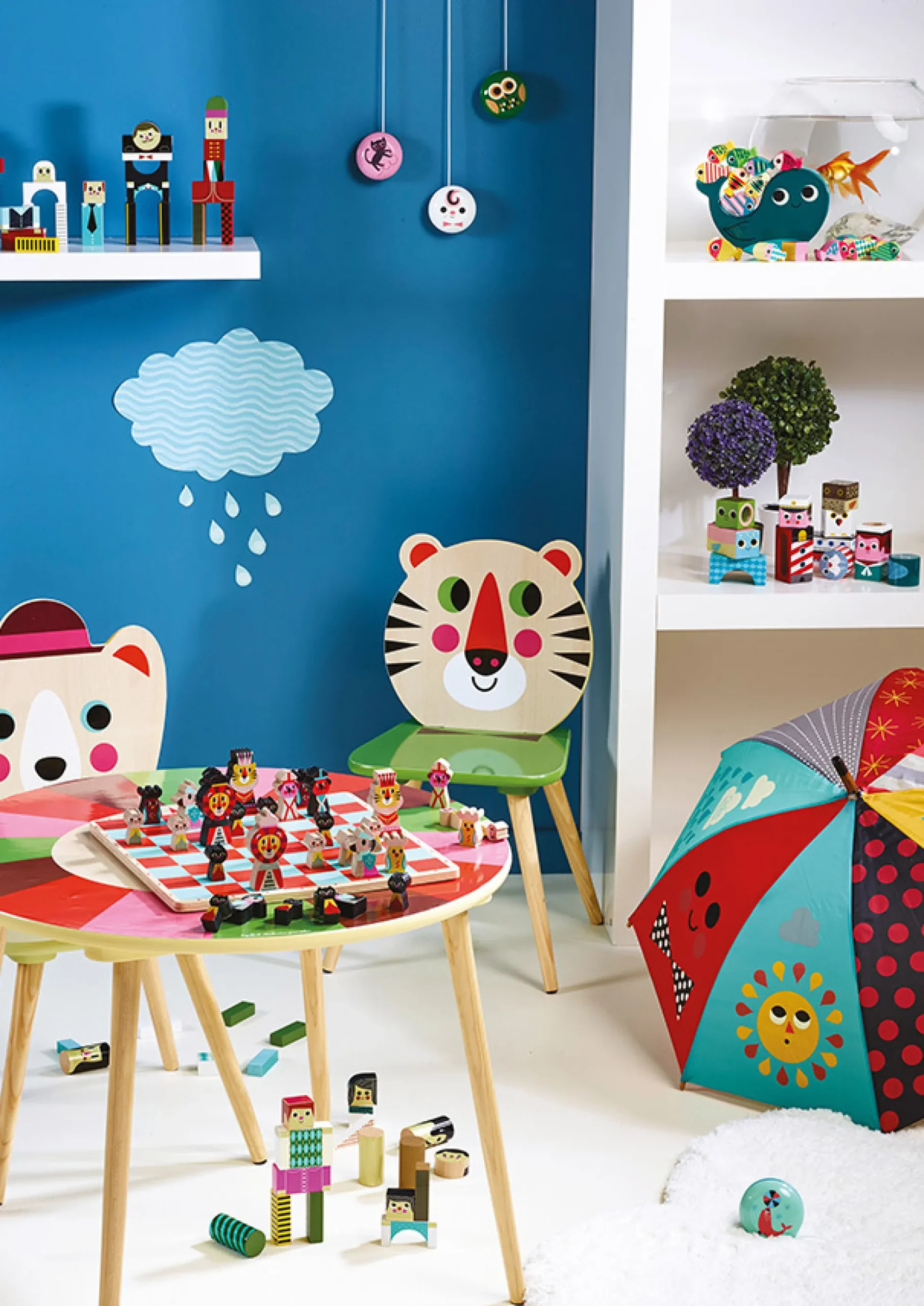 Parapluie, Chat rouge