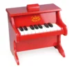 Piano en bois, Rouge