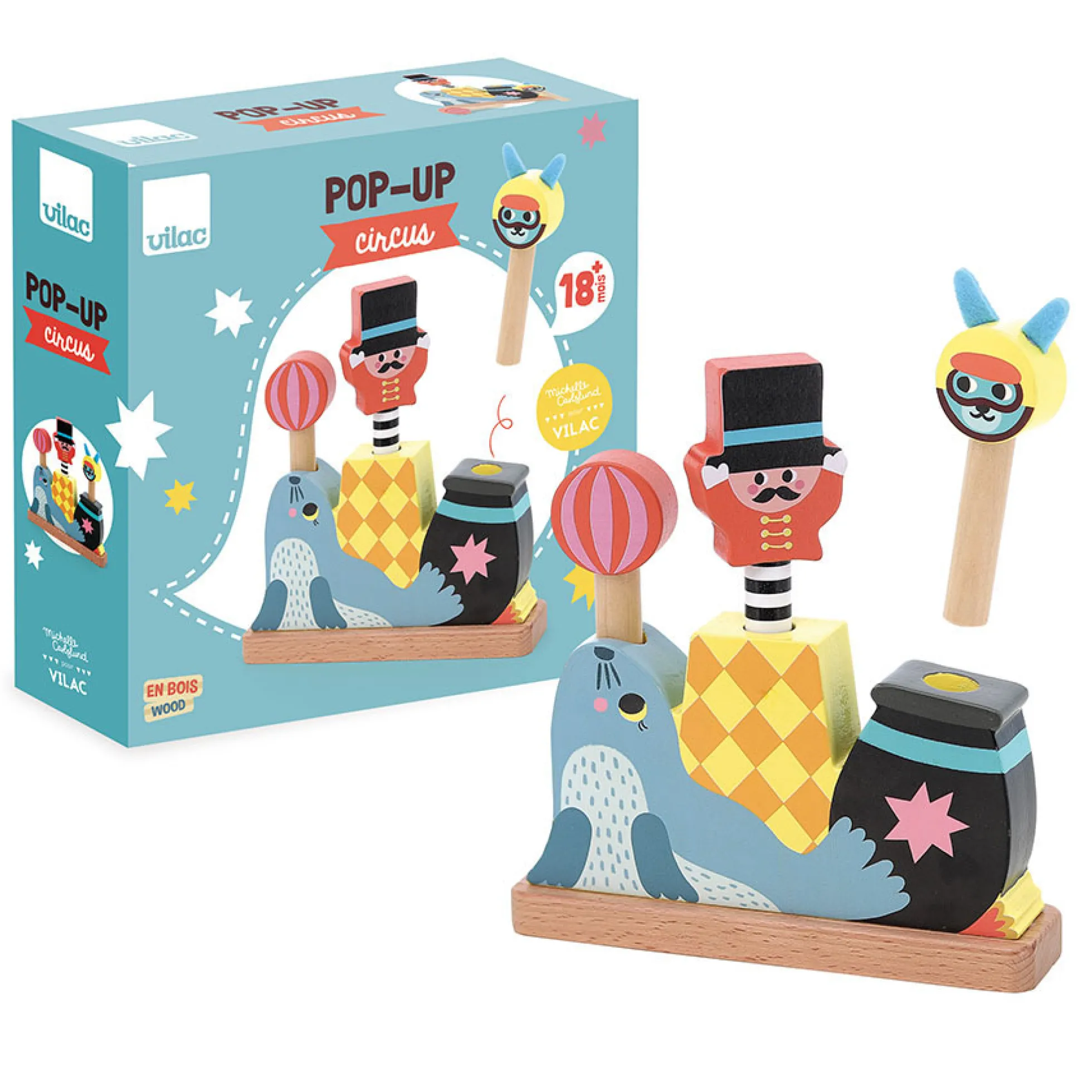 Pop-up en bois, Circus - Michelle Carlslund