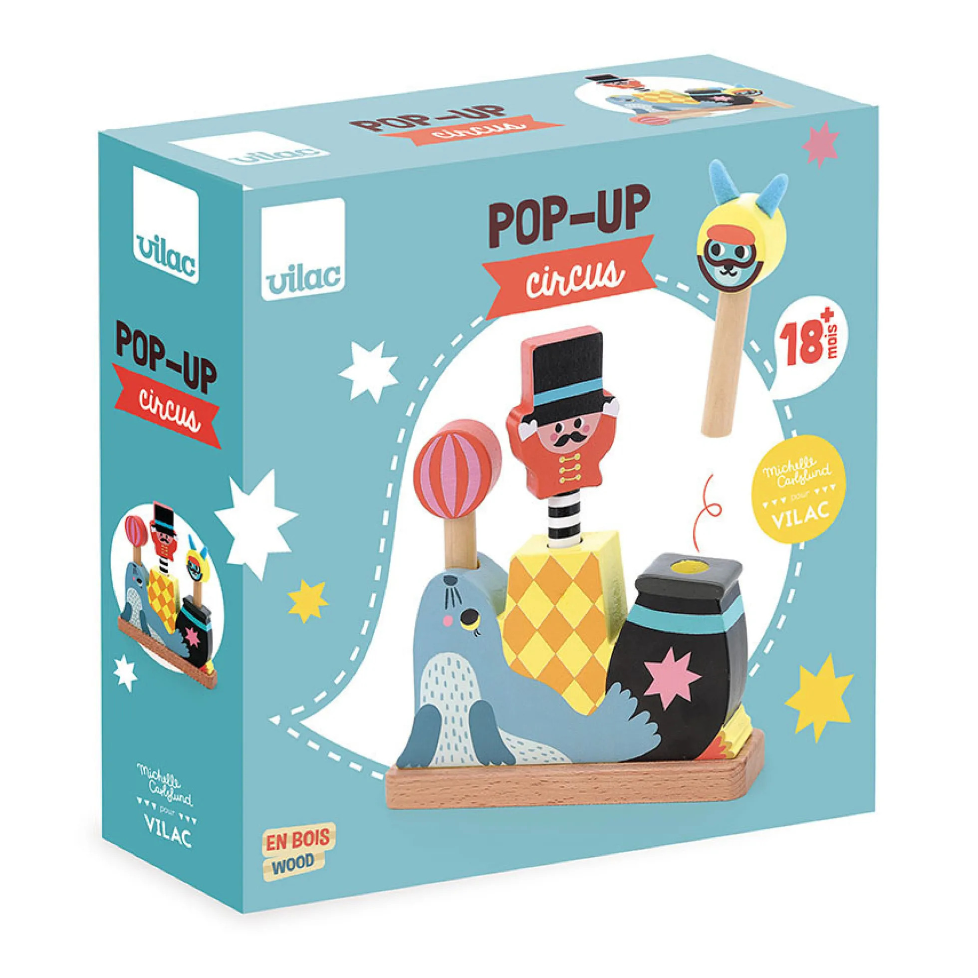 Pop-up en bois, Circus - Michelle Carlslund