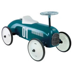 Porteur en métal, Vintage bleu pétrole