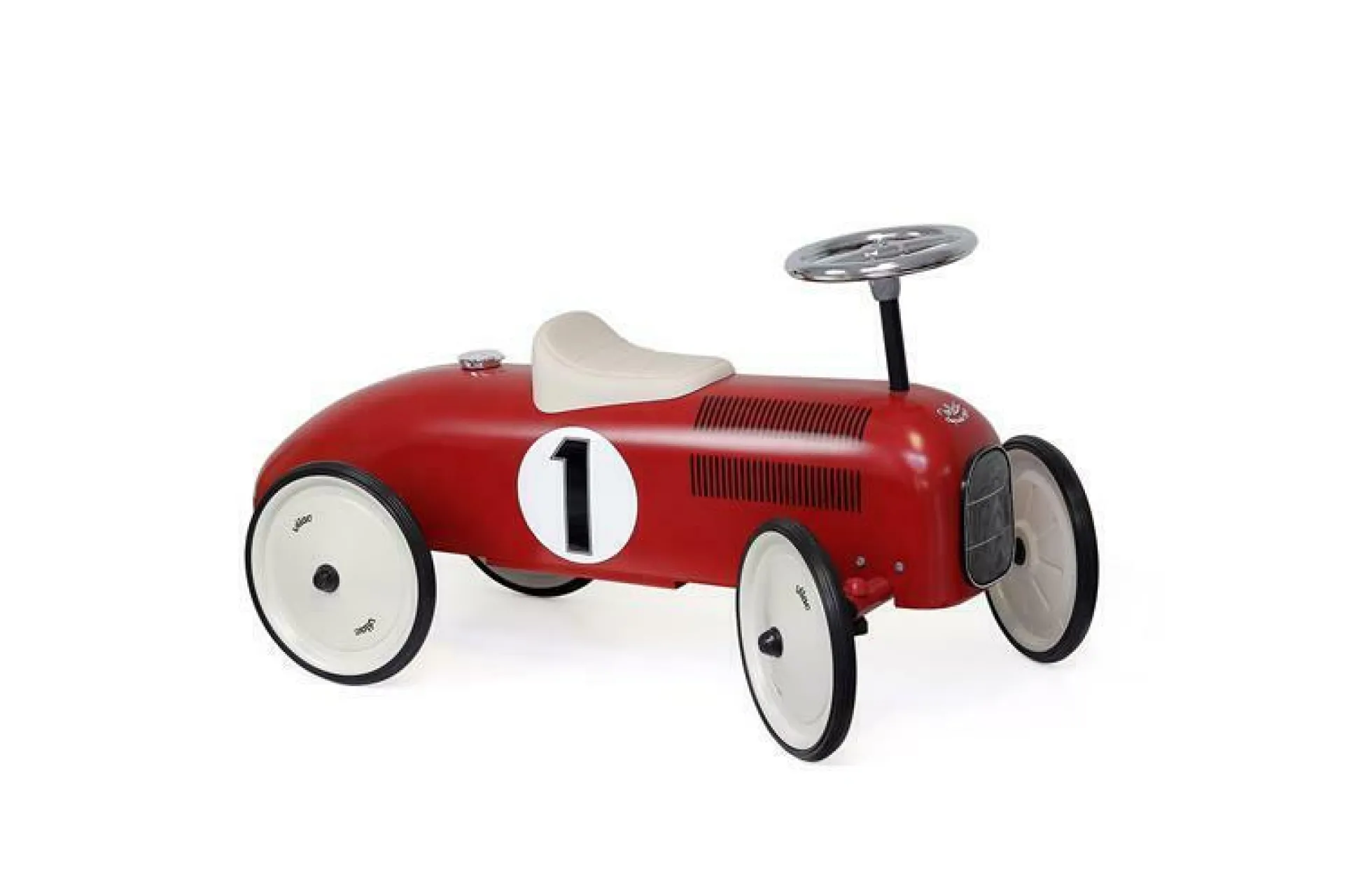 Porteur en métal, Vintage Rouge & Blanc crème