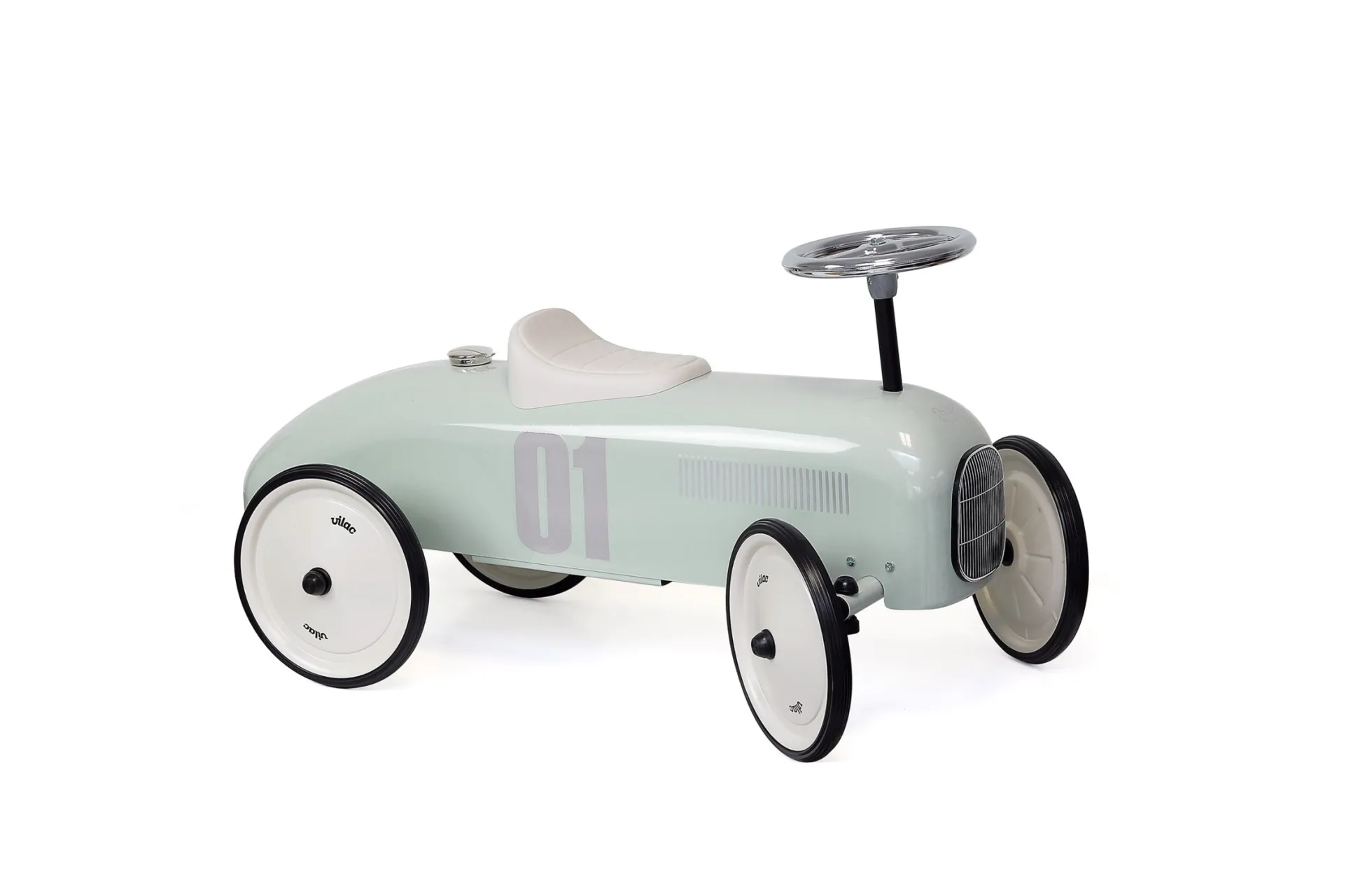 Porteur en métal, Vintage Vert Sauge