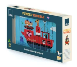 Puzzle 4 Dimensions en bois, Les transports - Ingela P.Arrhenius